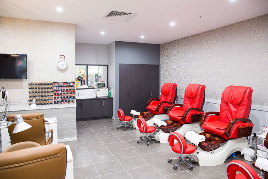 Vicki’s Nail Salon, experienced commercial painters and interior painting by DHPainting